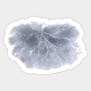 Thundercloud Watercolor Painting Sticker